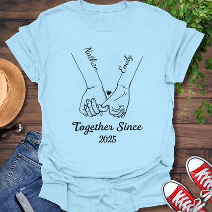 PSTPA13 Couple Together Since - Personalized Custom T-shirt Hoodie