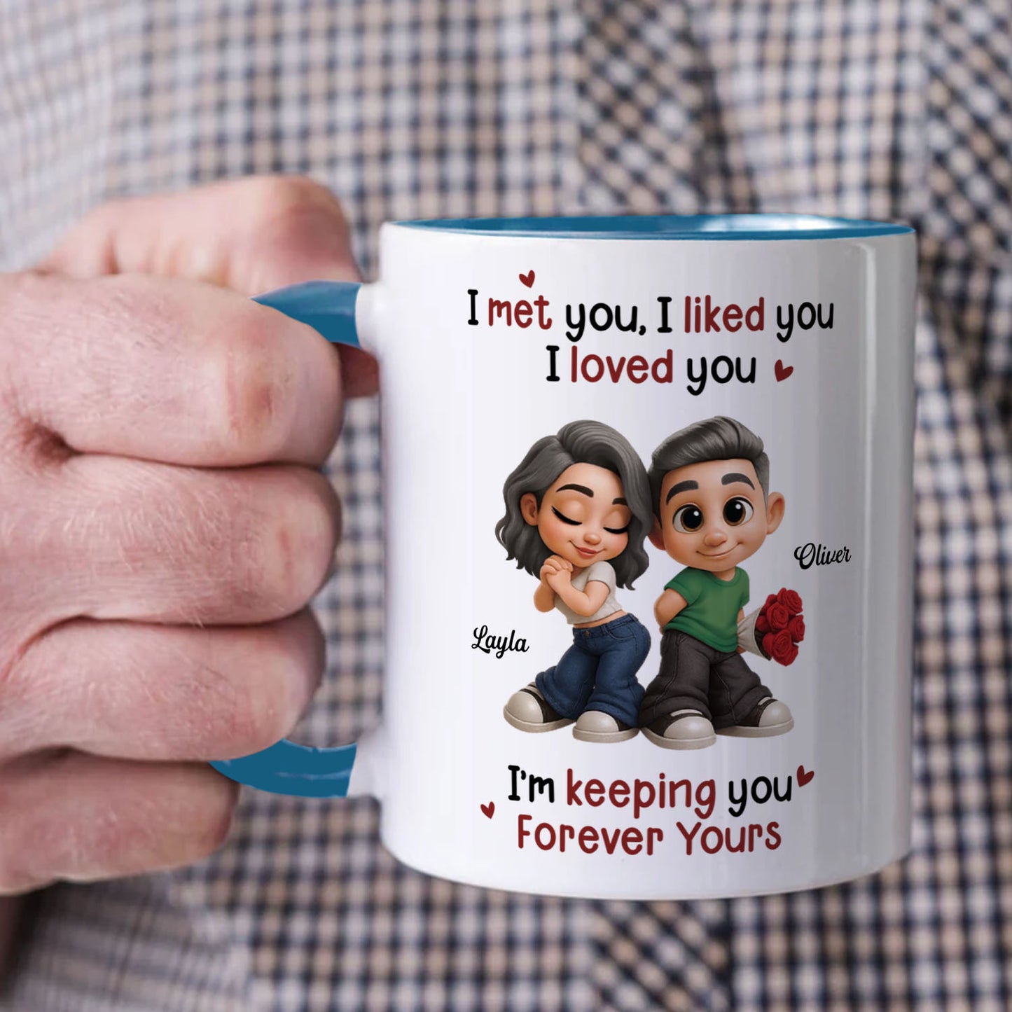 PST117 I Met You I Liked You I Love You - White Mug Accent Mug