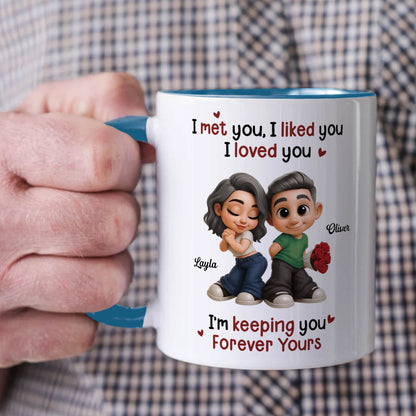 PST117 I Met You I Liked You I Love You - White Mug Accent Mug
