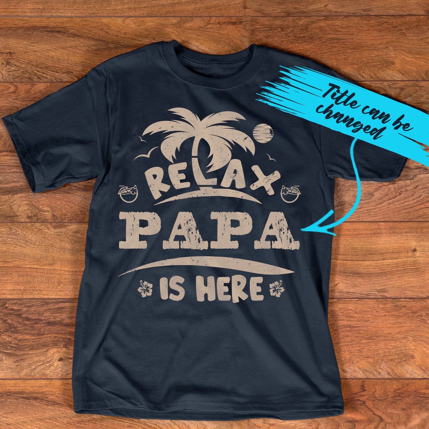 PST224 Relax Papa Is Here - Personalized Custom T-shirt Hoodie