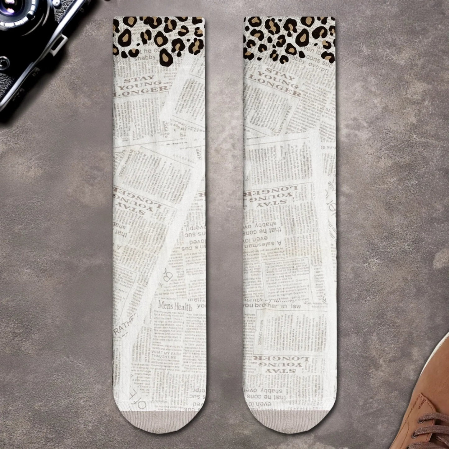 PSSO03 Just One More Chapter Books Lover Bookworms-Personalized Custom Crew Socks