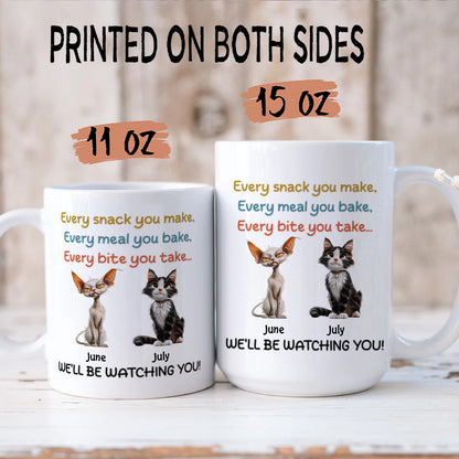 PST62 I'll Be Watching You Cat Lover - Personalized Custom Mug