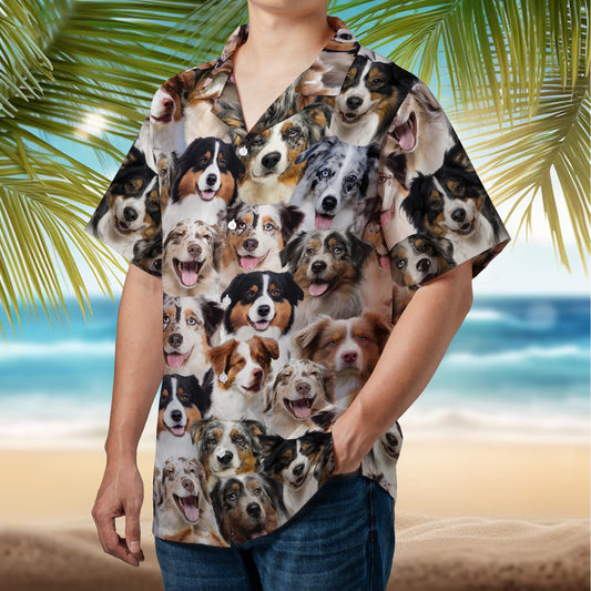 PSAH35 Australian Shepherds Hawaiian Shirt