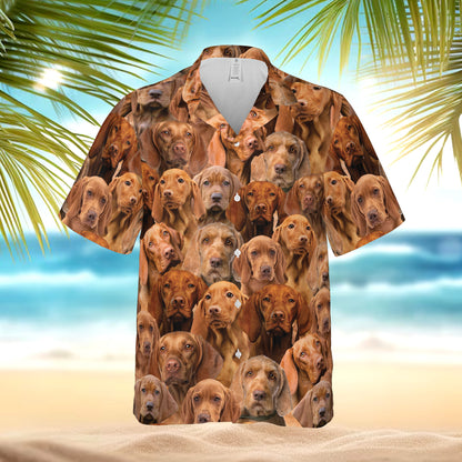 PSAH33 Vizslas Hawaiian Shirt