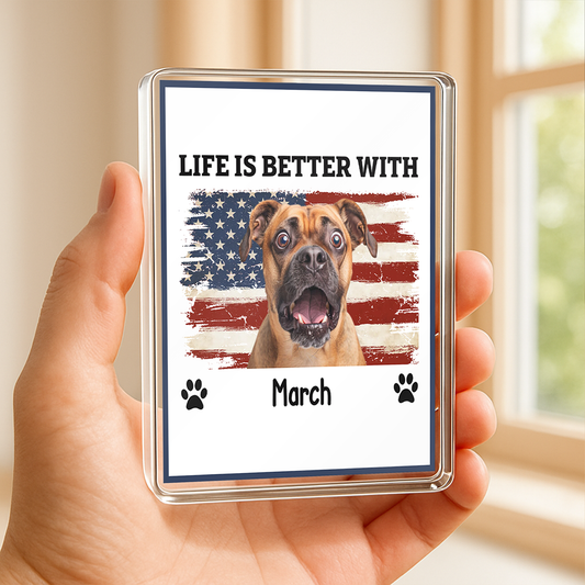 PSA02 Life Is Better With Personalized Photo Upload Custom Acrylic Plaque