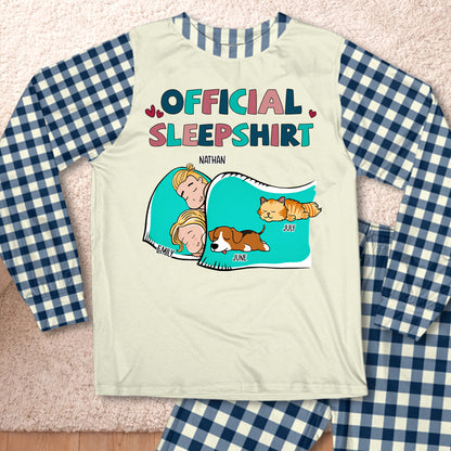 PSTPA09 Official Sleepshirt Couple - Personalized Custom Pajama Set