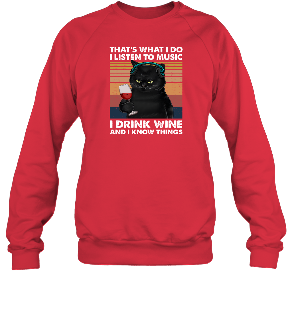 Miah923a That's What I Do I Listen To Music I Drink Wine And I Know Things cat