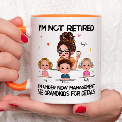 PST172 I'm Not Retired I'm A Professional Grandma - Personalized White Mug Accent Mug