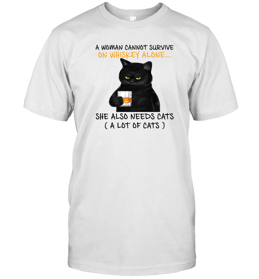 Miah1071_whiskey A Woman Cannot Survive On Whiskey Alone She Also Needs Cats
