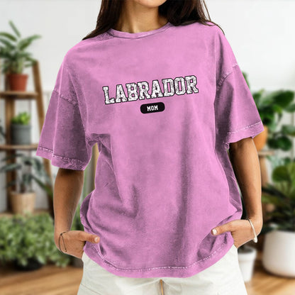 PST69 Toile De Jouy Style Dog Mom Dog Dad Dachshund Dog Lover - Personalized Custom Washed T-shirt