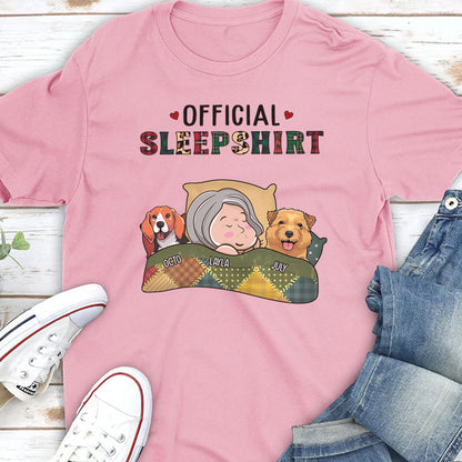 PSTPA04 Official Sleepshirt Dog Lover - Personalized Custom T-shirt Hoodie