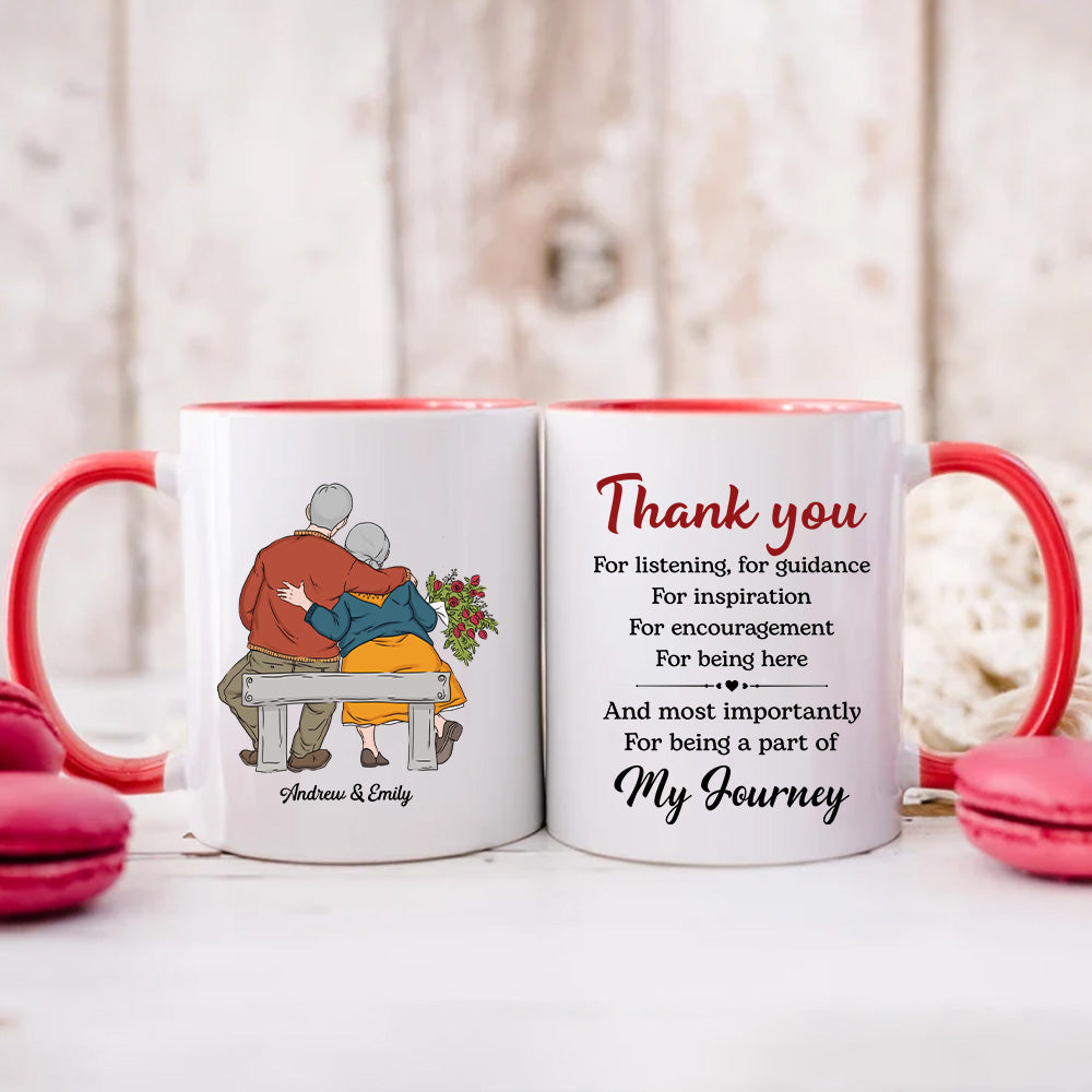 PST99 Thank You For Being A Part Of My Journey - White Mug Accent Mug