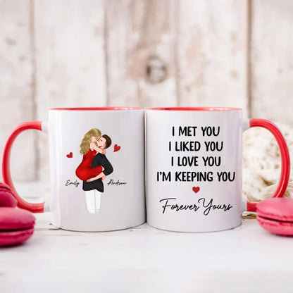 PST100 I Met You I Liked You I Love You - White Mug Accent Mug