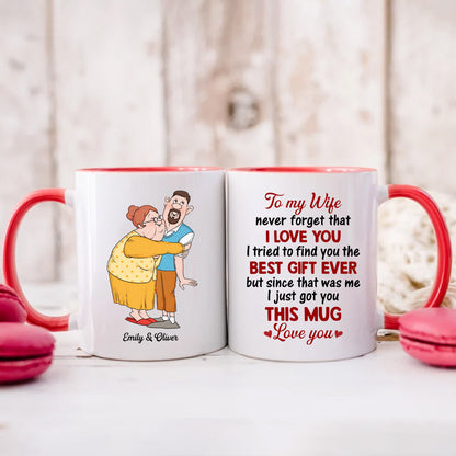 PST120 Best Gift Ever For Husband And Wife - White Mug Accent Mug