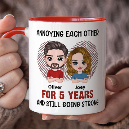 PST114 Annoying Each Other - White Mug Accent Mug