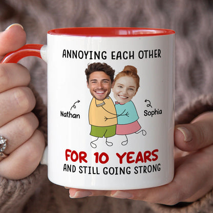 PST105 Annoying Each Other - White Mug Accent Mug