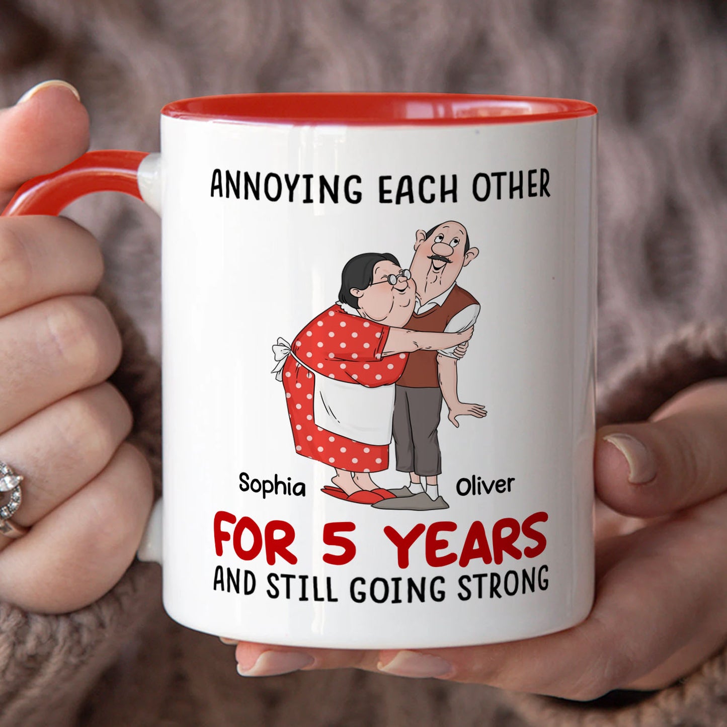 PST122 Annoying Each Other - White Mug Accent Mug