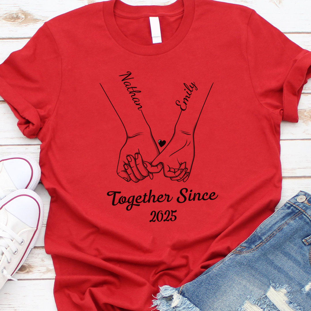 PSTPA13 Couple Together Since - Personalized Custom T-shirt Hoodie