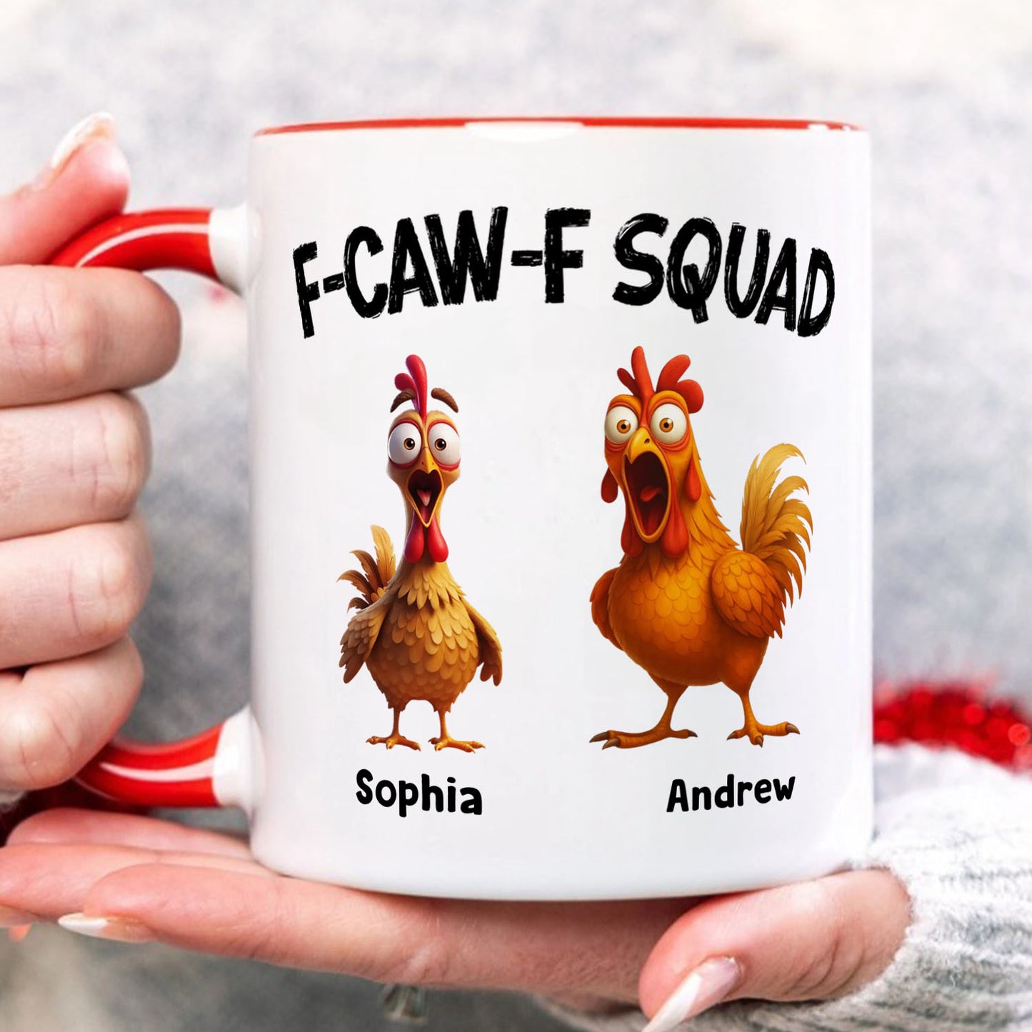 PST171 F-CAWF Squad - Personalized White Mug Accent Mug