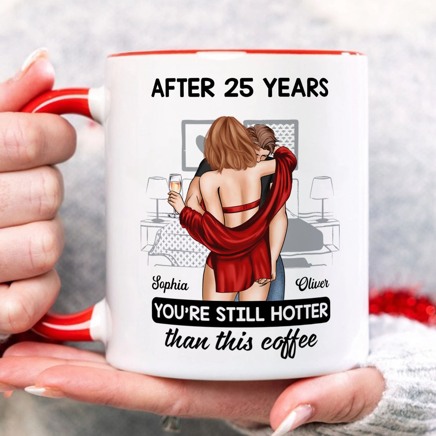 PST184 You're Still Hotter Than This Coffee - Personalized White Mug Accent Mug
