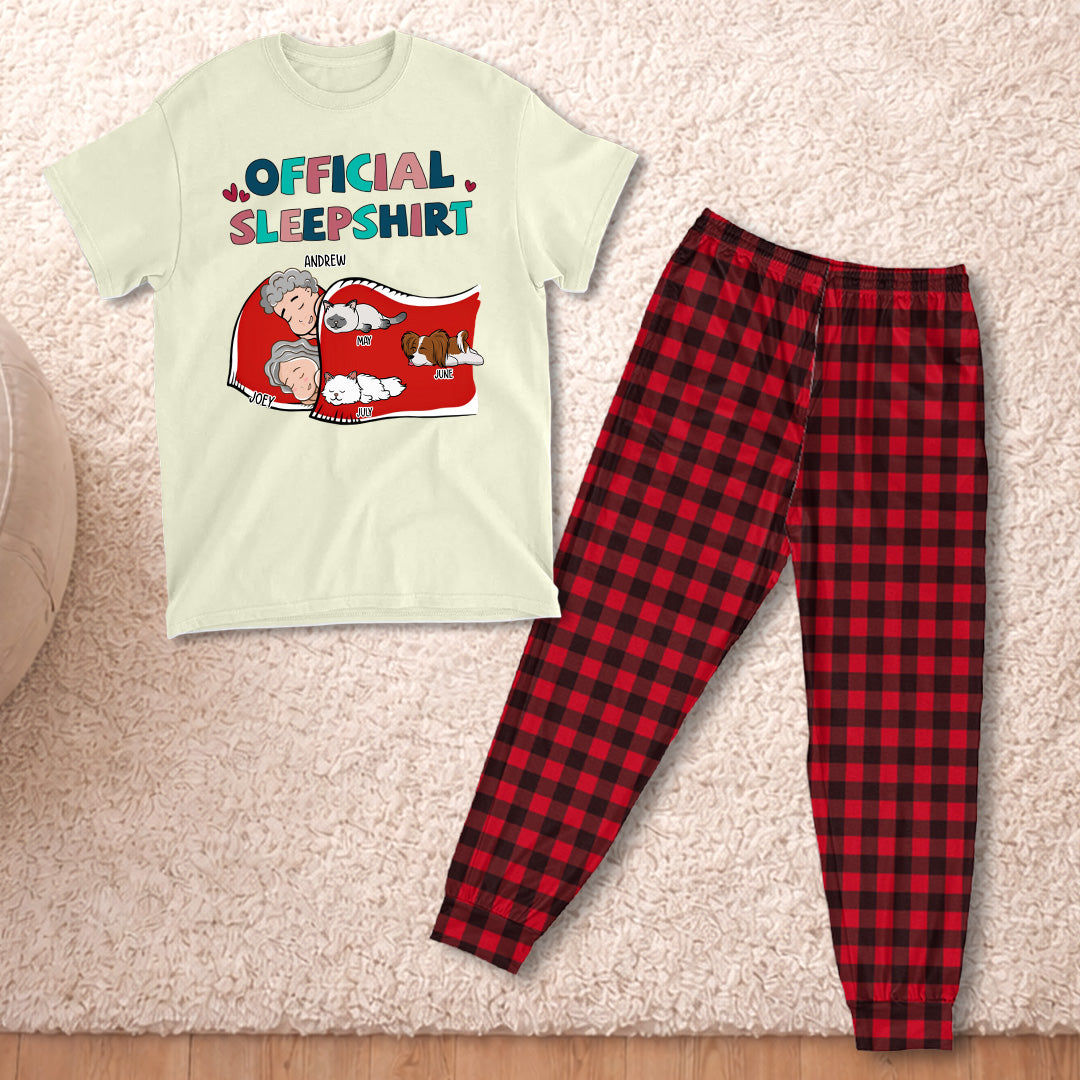PSTPA09 Official Sleepshirt Couple - Personalized Custom Pajama Set