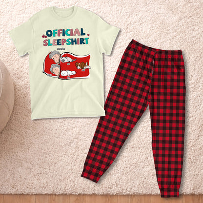 PSTPA09 Official Sleepshirt Couple - Personalized Custom Pajama Set