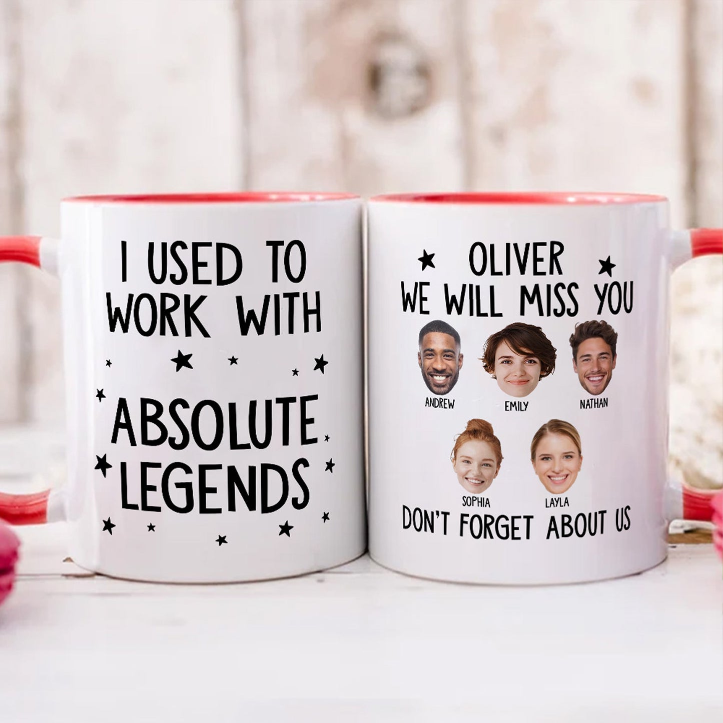 PSTM03 I Used To Work With Legends - Personalized White Mug Accent Mug