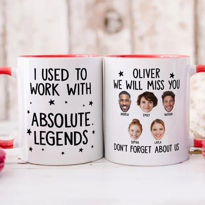 PSTM03 I Used To Work With Legends - Personalized White Mug Accent Mug