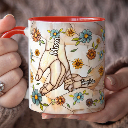 PST132 Mother's Day 3D Inflated Effect Printed - Personalized White Mug Accent Mug