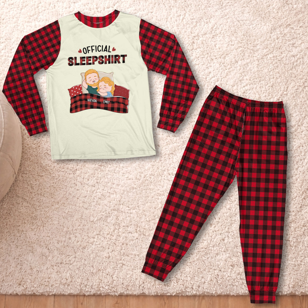 PSTPA10 Official Sleepshirt Couple - Personalized Custom Pajama Set