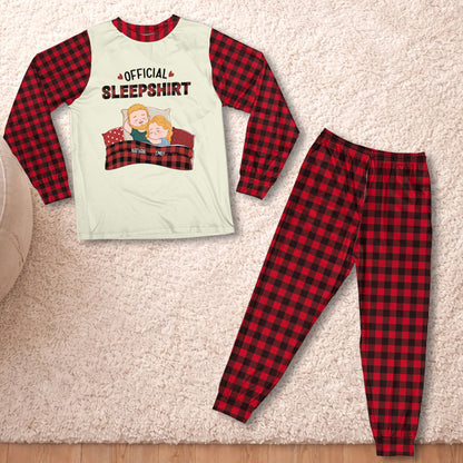 PSTPA10 Official Sleepshirt Couple - Personalized Custom Pajama Set