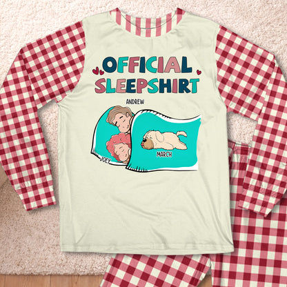 PSTPA09 Official Sleepshirt Couple - Personalized Custom Pajama Set