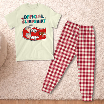 PSTPA09 Official Sleepshirt Couple - Personalized Custom Pajama Set