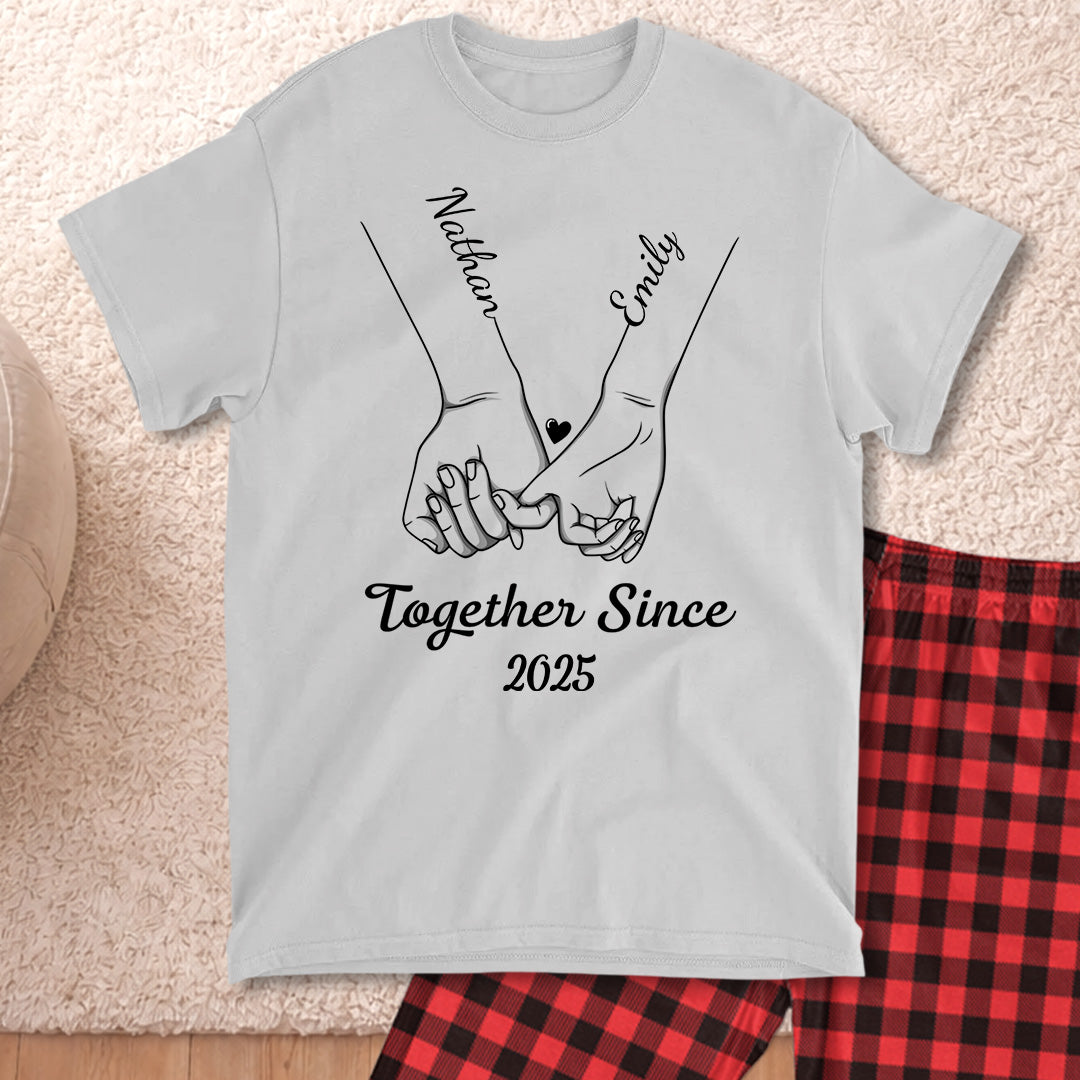 PSTPA13 Couple Together Since - Personalized Custom Pajama Set