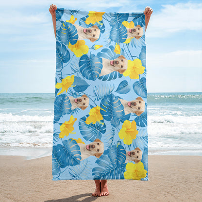 PST229 Photo Upload Pet's Lover - Personalized Beach Towel