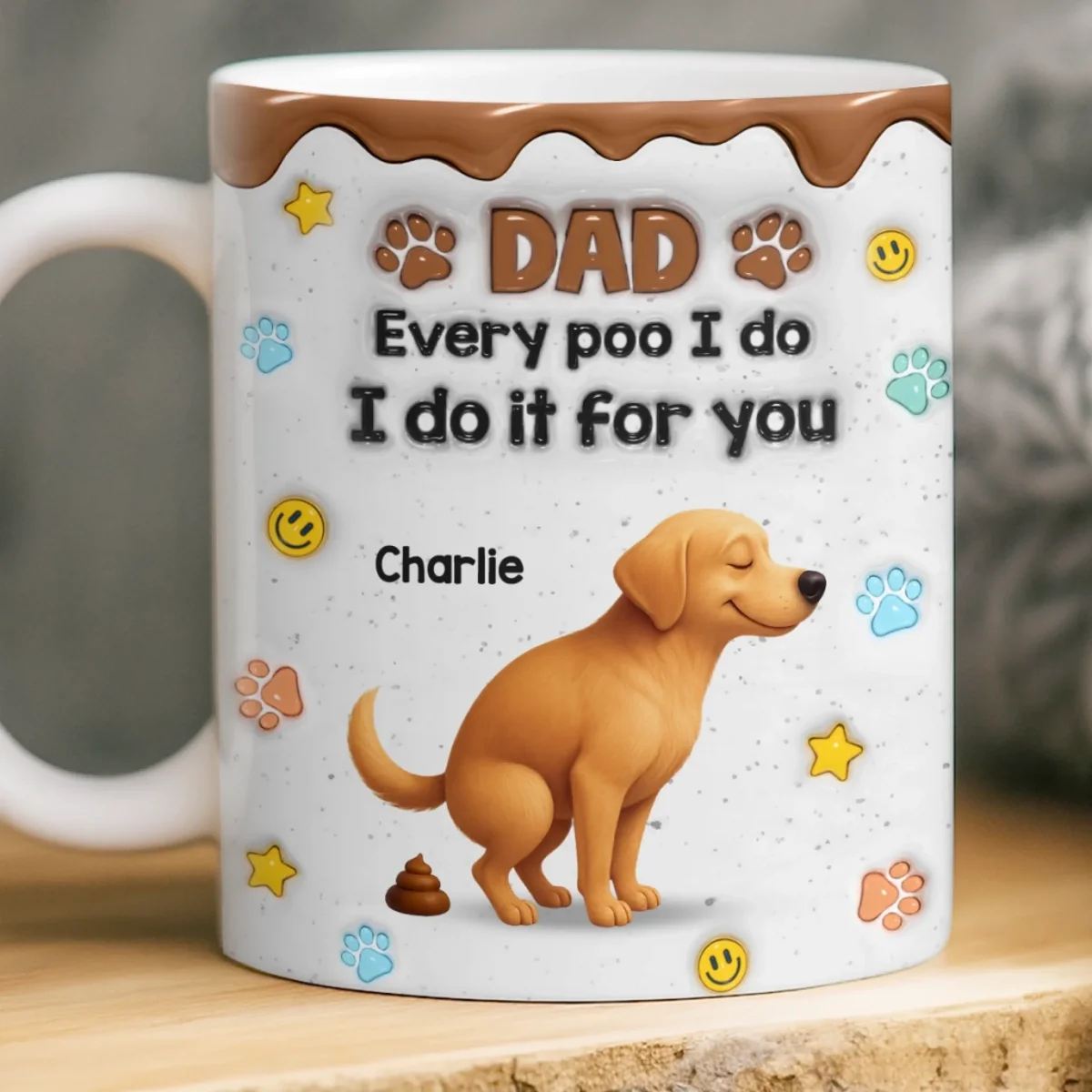 UPST40 Every Poo I Do I Do It For You- Personalized White Mug Accent Mug