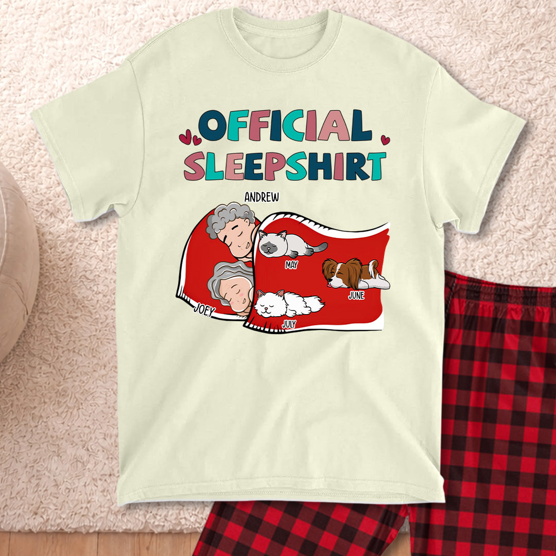 PSTPA09 Official Sleepshirt Couple - Personalized Custom Pajama Set