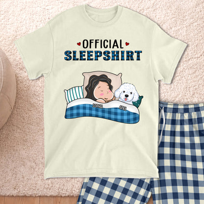 PSTPA04 Official Sleepshirt Dog Lover - Personalized Custom Raglan Pajama Set
