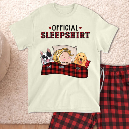 PSTPA04 Official Sleepshirt Dog Lover - Personalized Custom Raglan Pajama Set