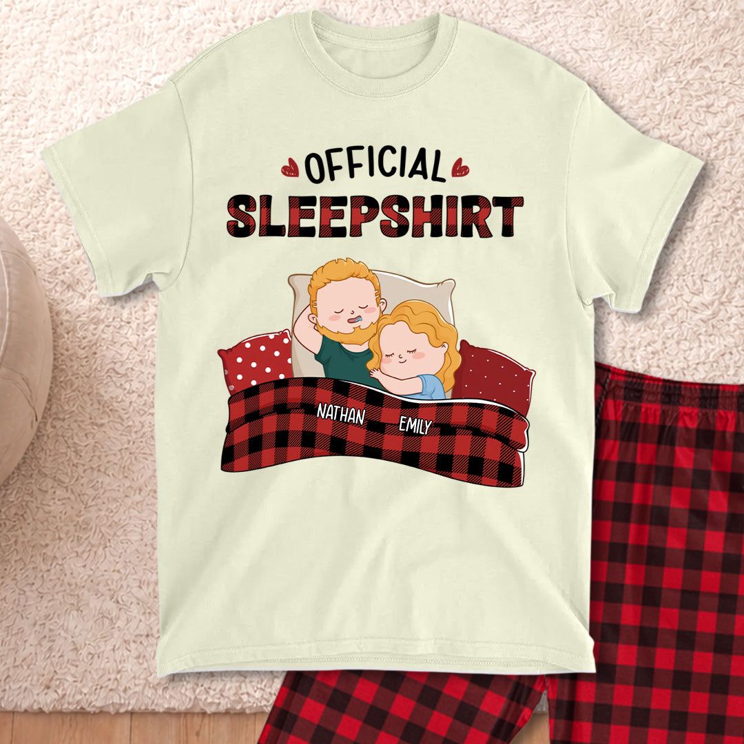 PSTPA10 Official Sleepshirt Couple - Personalized Custom Pajama Set