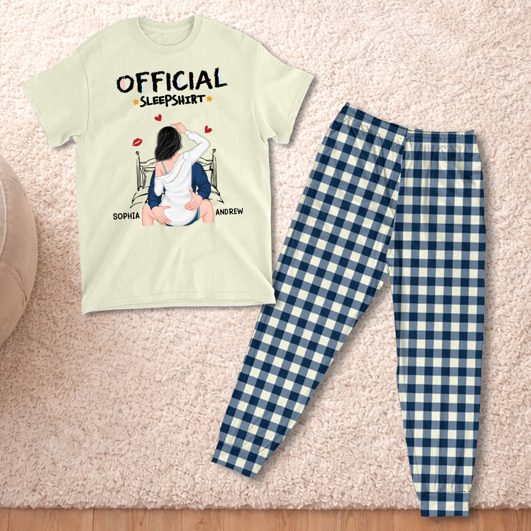 PSTPA14 Official Sleep Shirt Sexy Couple - Personalized Custom Pajama Set