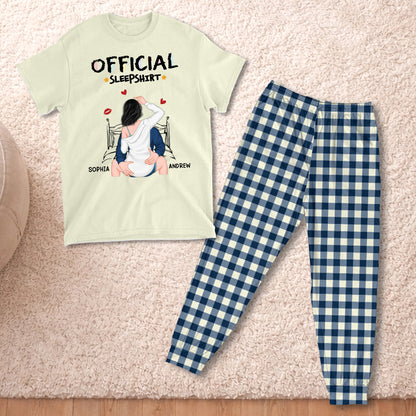 PSTPA14 Official Sleep Shirt Sexy Couple - Personalized Custom Pajama Set