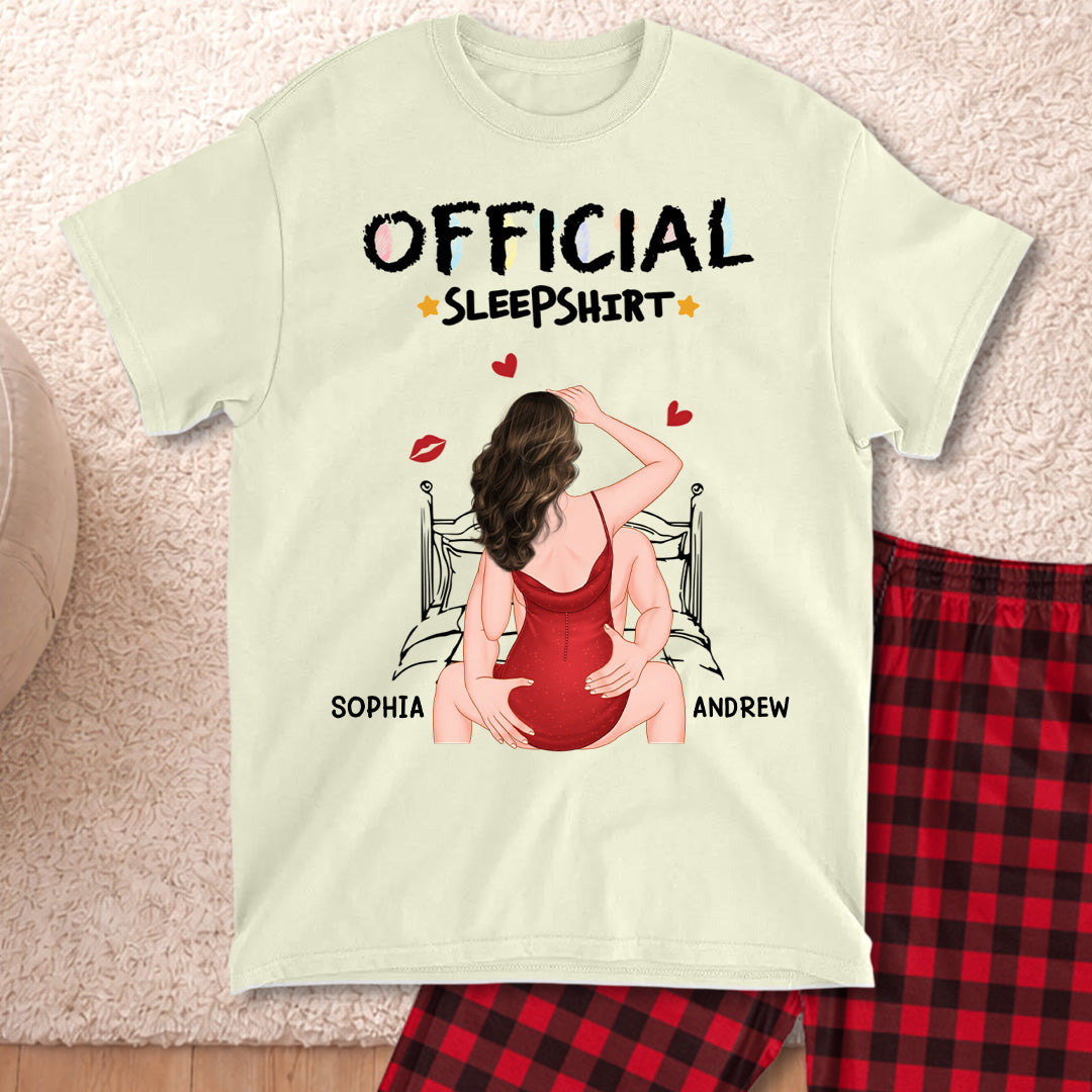 PSTPA14 Official Sleep Shirt Sexy Couple - Personalized Custom Pajama Set