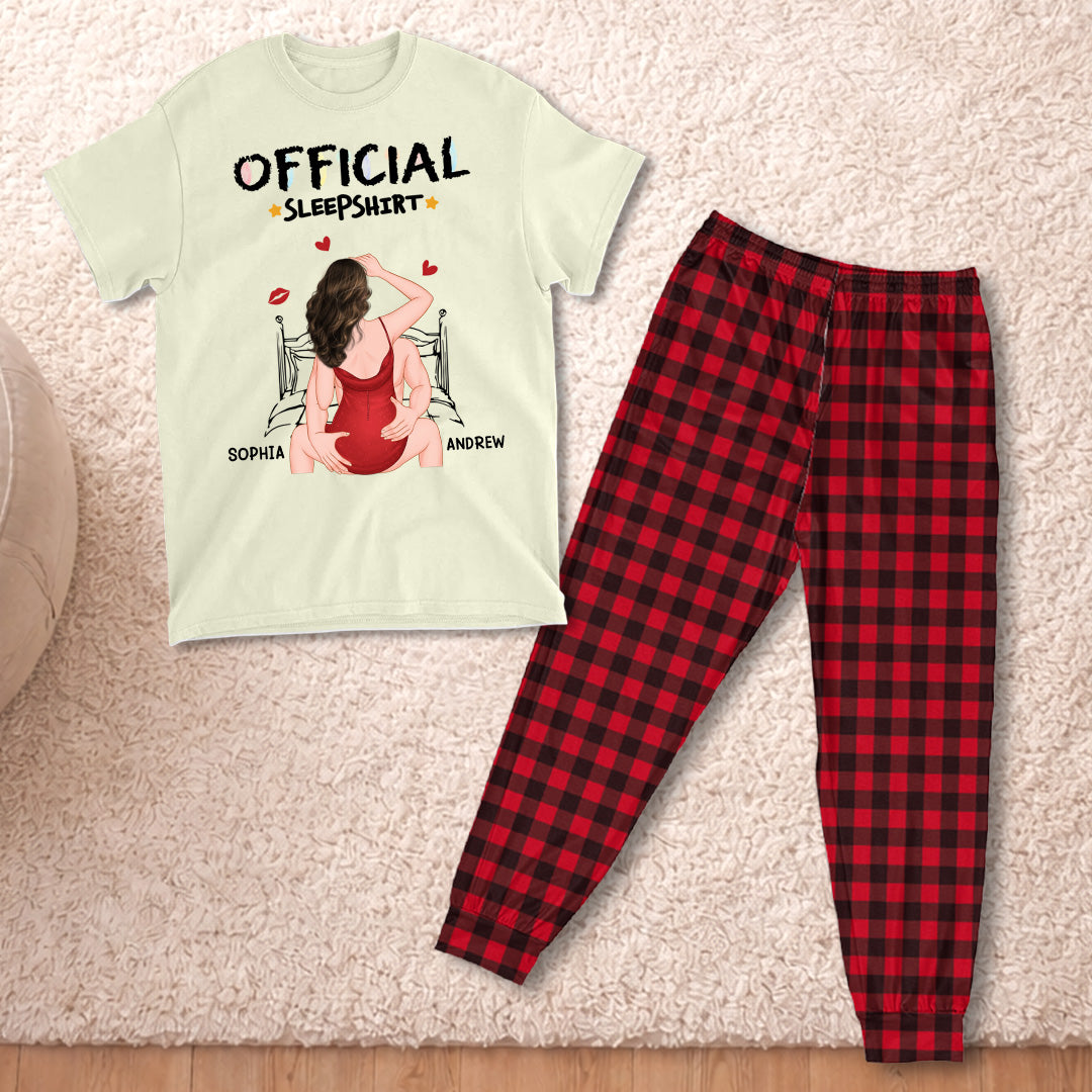 PSTPA14 Official Sleep Shirt Sexy Couple - Personalized Custom Pajama Set