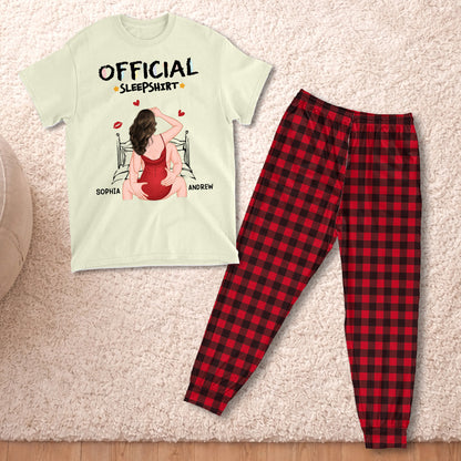 PSTPA14 Official Sleep Shirt Sexy Couple - Personalized Custom Pajama Set