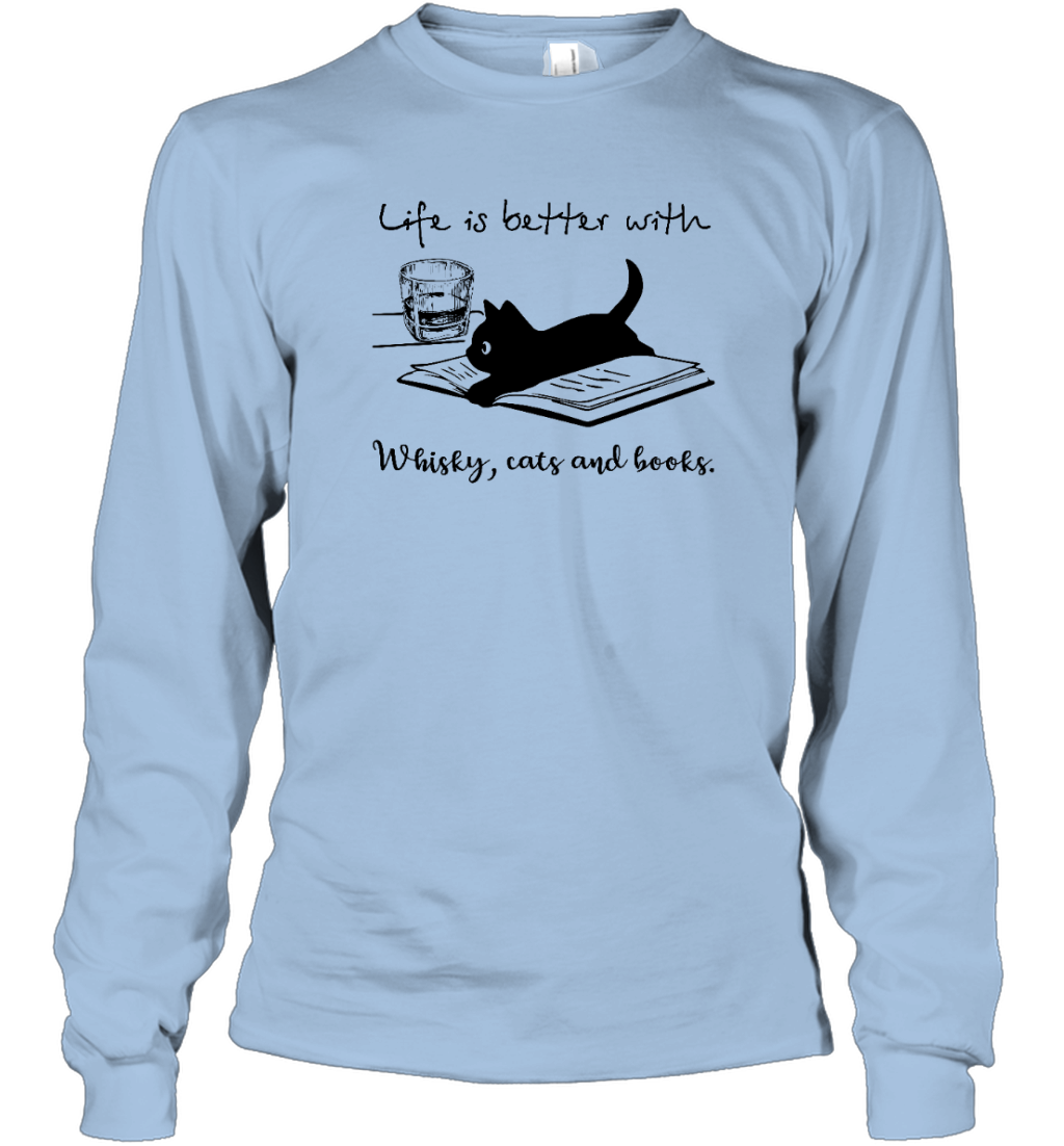 Miah869_whisky Life Is Better With Whisky, Cats And Books