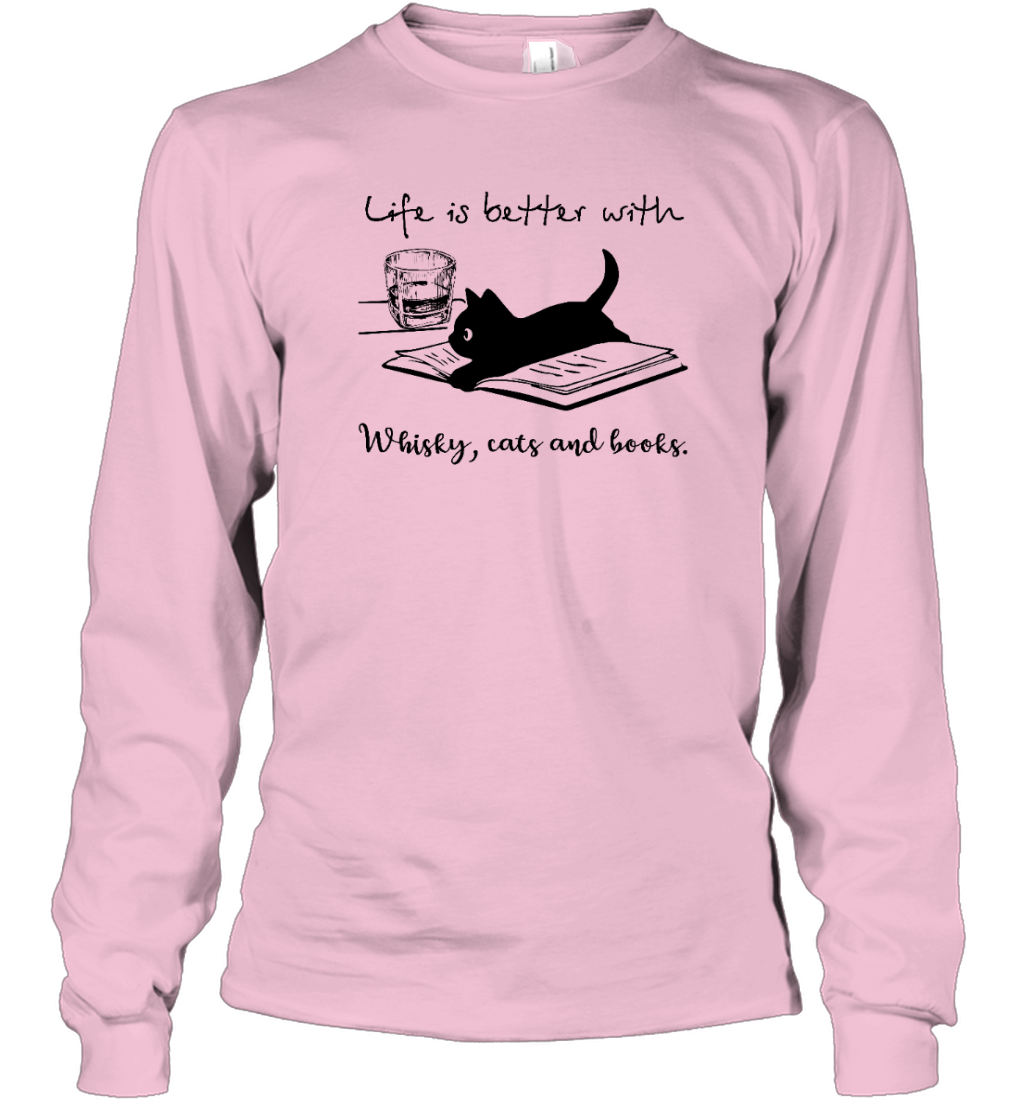 Miah869_whisky Life Is Better With Whisky, Cats And Books