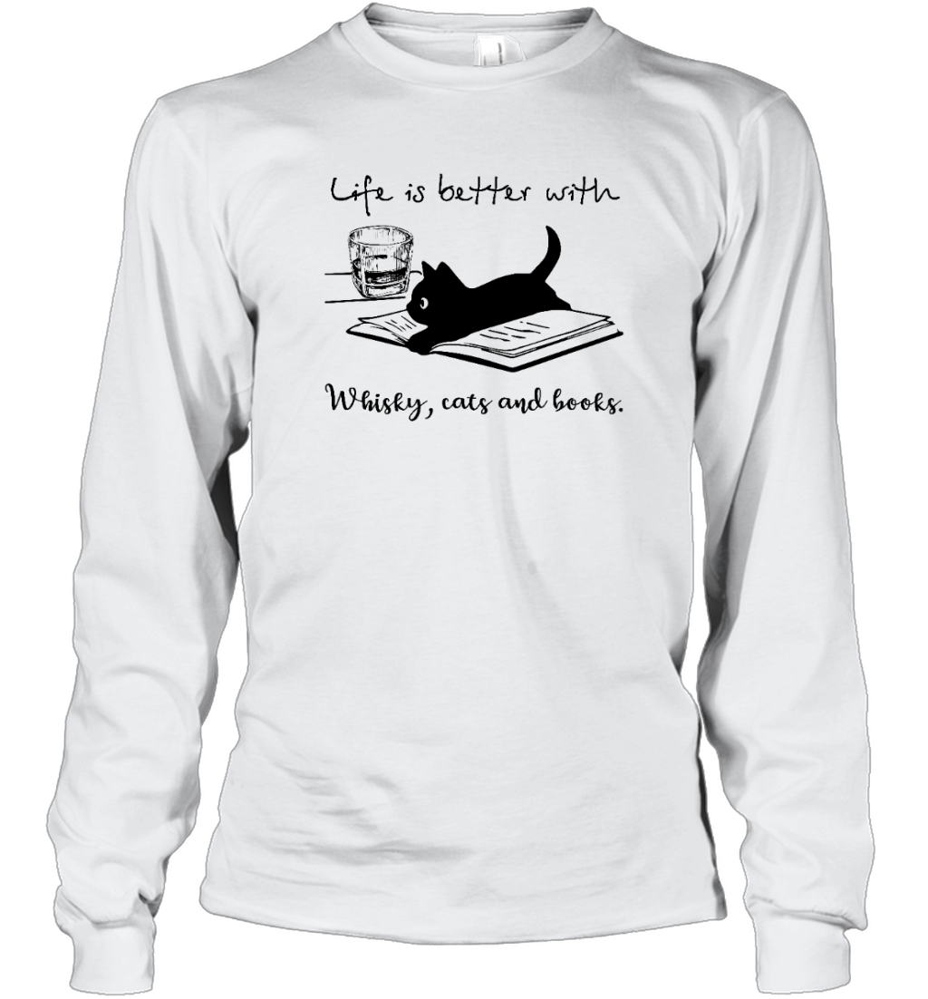 Miah869_whisky Life Is Better With Whisky, Cats And Books