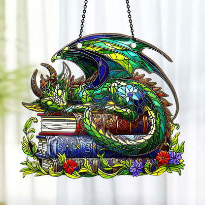 PSSW09 Whispers Between The Pages Suncatcher Ornament
