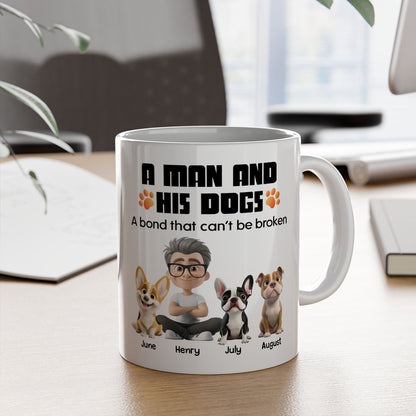 PSTM14 A Man And His Dog - White Mug Accent Mug